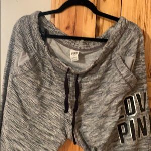 Pink boyfriend sweat pants